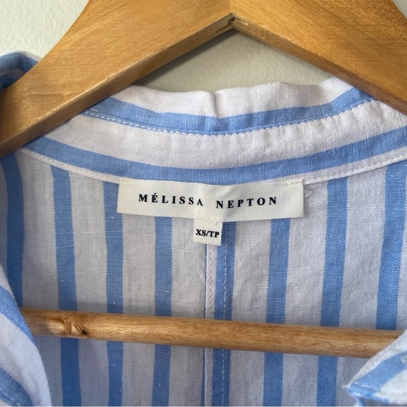 MELISSA NEPTON striped dress in blue Size XS - Picture 4 of 6